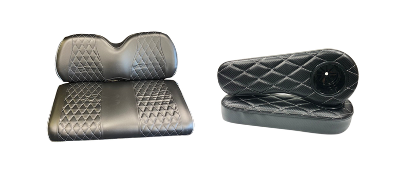 EZON "No Staples Needed" A2Z Diamond Stitched Seat Covers YamahaDrive/Drive2/Arm Rest