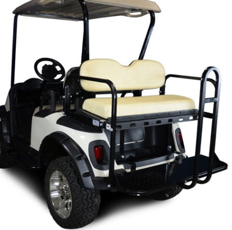 Madjax 01-010 Genesis 150 Rear Flip Seat Kit for 2008-Up EZGO RXV Golf Carts Sandstone Cushions