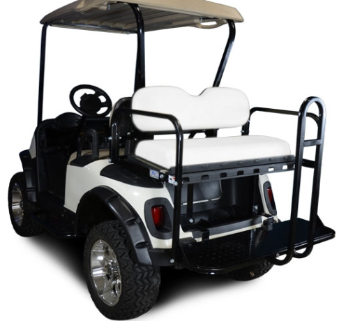 Madjax 01-011 Genesis 150 Rear Flip Seat Kit for 2008-Up EZGO RXV Golf Carts Oyster Cushions