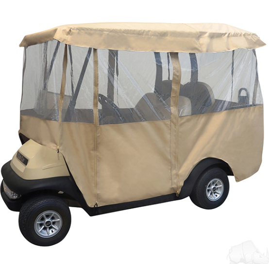 Deluxe 4 Sided 88" Top Golf Cart Driveable Enclosure