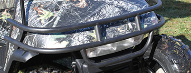 RHOX Brush Guard, Front Black Powder Coat Steel, E-Z-Go TXT 96-13