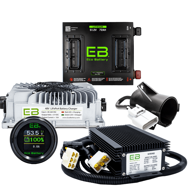51V 72Ah Eco Battery Lithium Yamaha Drive 1 (2011 - 2016) Battery Bundle