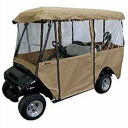 Deluxe 4 Sided 80" Top Golf Cart Driveable Enclosure