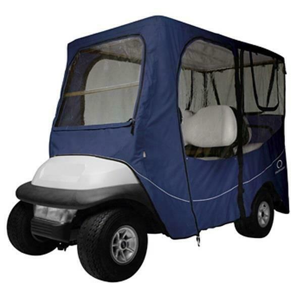 Golf Cart Classic Accessories Deluxe Navy 4-Passenger Golf Cart Enclosure (Universal Fit)