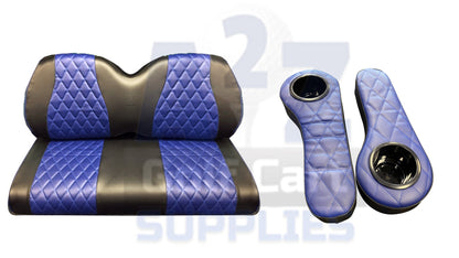 Club Car DS - Staple On Diamond Seat Cover/ Arm Rest Combo