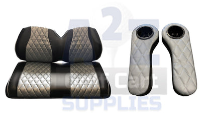 Yamaha Drive - Staple On Diamond Seat Cover/ Arm Rest Combo